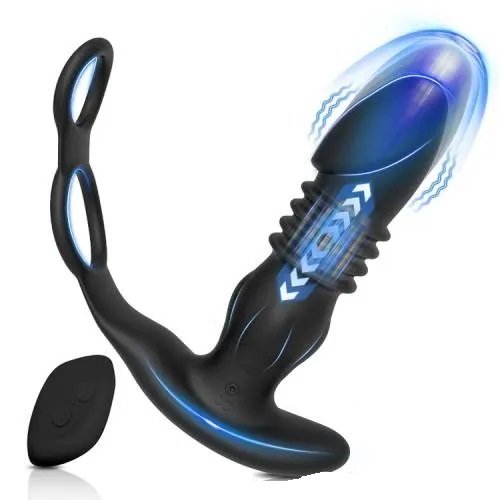 Vibrating Cock Ring Prostate Massager Sex Toy For Men In Pakistan