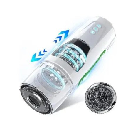 3 in 1 Automatic Male Masturbator Cup with Sucking & Vibrating & Thrusting Modes