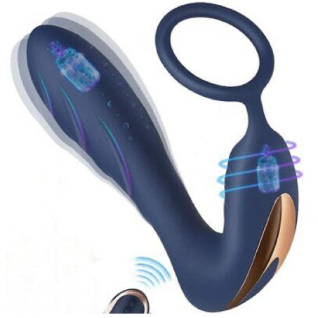 Rotating Prostate Massager With Vibrating Cock Ring In Pakistan