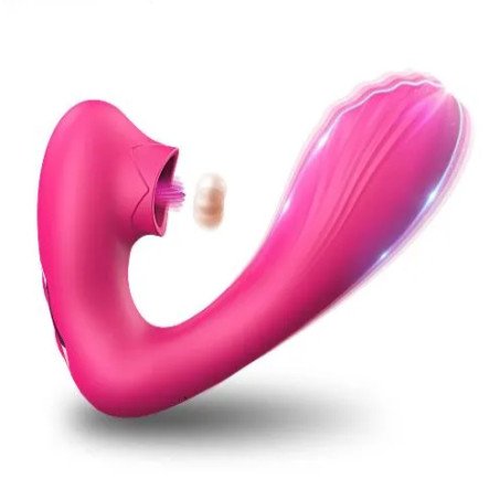 Clitoral Licking Curved G Spot Vibrator