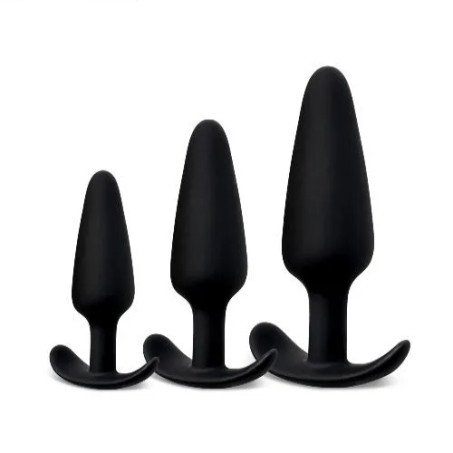 3Pcs Silicone Anal Butt Plugs In Pakistan